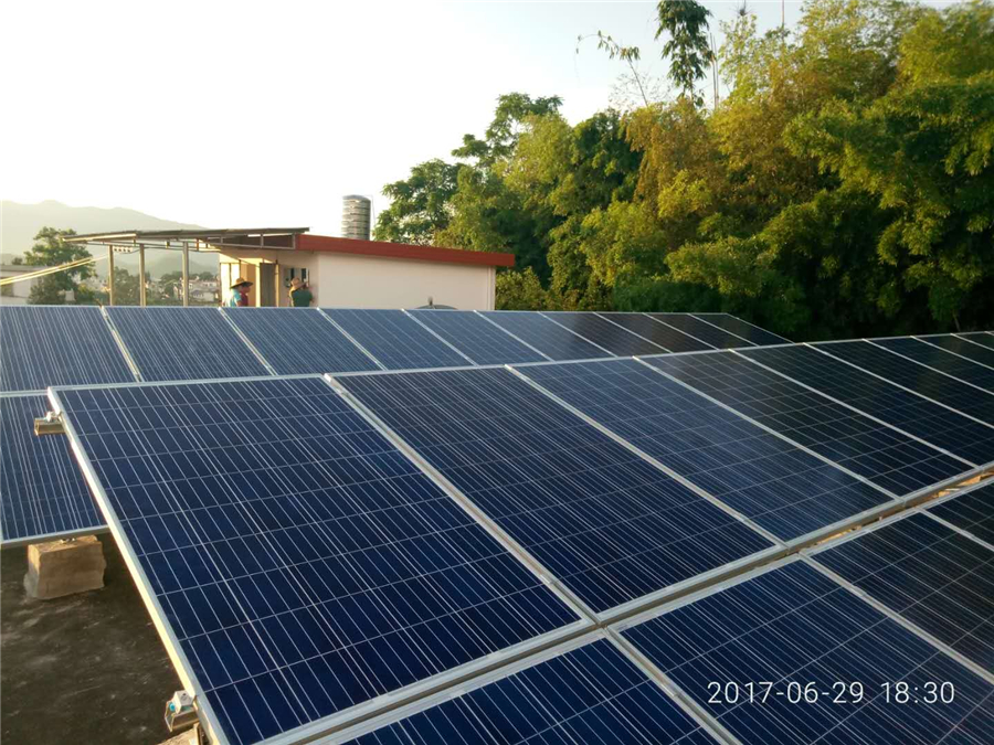福建省龙岩市10KW并网太阳能光伏供电系统